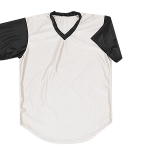ADULT  BASEBALL JERSEY - White, M
