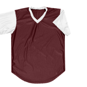 ADULT  BASEBALL JERSEY - Maroon, M