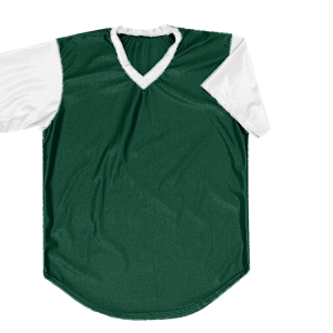 ADULT  BASEBALL JERSEY - Dark Green, M