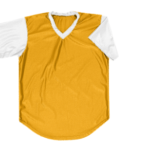 ADULT  BASEBALL JERSEY - Gold, M