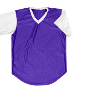 ADULT  BASEBALL JERSEY - Purple, M