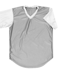 ADULT  BASEBALL JERSEY - Silver, M