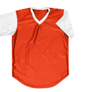 ADULT  BASEBALL JERSEY - Orange, M