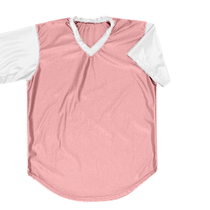 ADULT  BASEBALL JERSEY - Pink, M