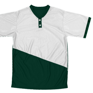ADULT  BASEBALL JERSEY - Dark Green, M