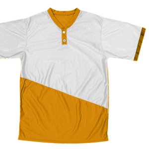 ADULT  BASEBALL JERSEY - Gold, M