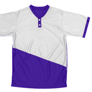 ADULT  BASEBALL JERSEY - Purple, M