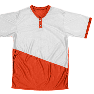 ADULT  BASEBALL JERSEY - Orange, M