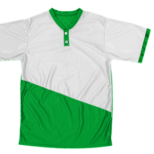 ADULT  BASEBALL JERSEY - Kelly Green, M
