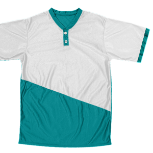 ADULT  BASEBALL JERSEY - Teal, M