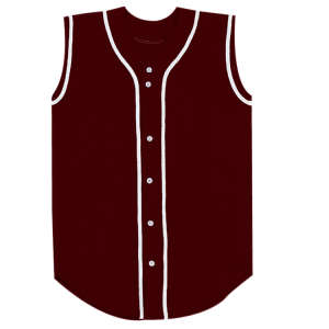 ADULT  BASEBALL JERSEY - Maroon, M
