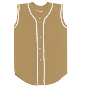 ADULT  BASEBALL JERSEY - Vegas Gold, M