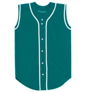 ADULT  BASEBALL JERSEY - Teal, M
