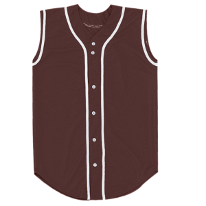 ADULT  BASEBALL JERSEY - Brown, M