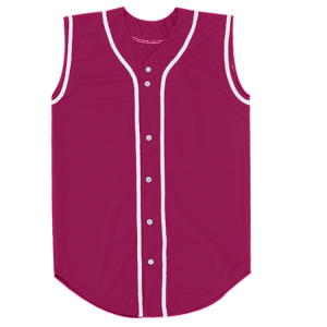 ADULT  BASEBALL JERSEY - Fuchsia, M