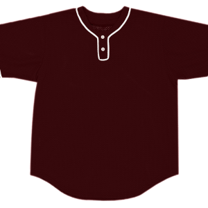 ADULT  BASEBALL JERSEY - Maroon, M