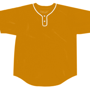 ADULT  BASEBALL JERSEY - Gold, M