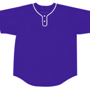 ADULT  BASEBALL JERSEY - Purple, M