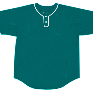 ADULT  BASEBALL JERSEY - Teal, M