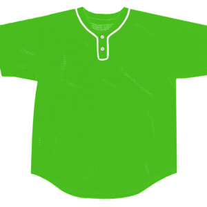 ADULT  BASEBALL JERSEY - Neon Green, M