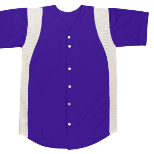 ADULT  BASEBALL JERSEY - Purple, M