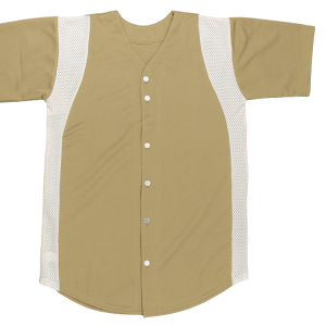 ADULT  BASEBALL JERSEY - Vegas Gold, M