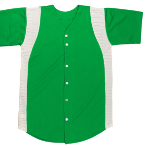 ADULT  BASEBALL JERSEY - Kelly Green, M