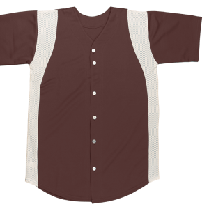 ADULT  BASEBALL JERSEY - Brown, M