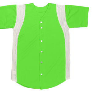 ADULT  BASEBALL JERSEY - Neon Green, M
