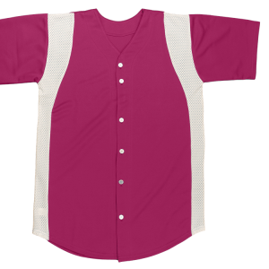 ADULT  BASEBALL JERSEY - Fuchsia, M