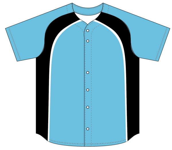 Sublimated Full Button Raglan Sleeve Baseball Jersey