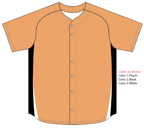 Sublimated Full Button Raglan Sleeve Baseball Jersey
