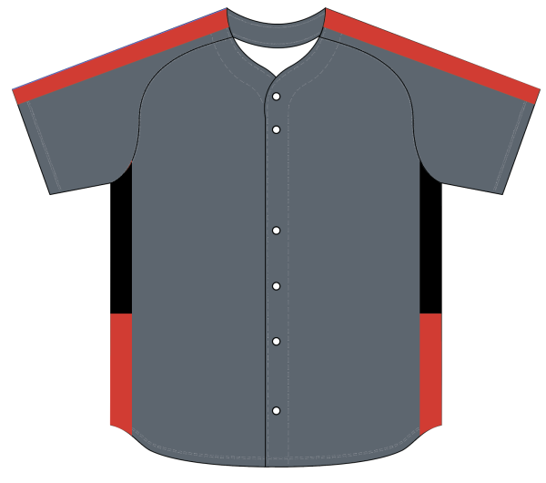 Sublimated Full Button Raglan Sleeve Baseball Jersey