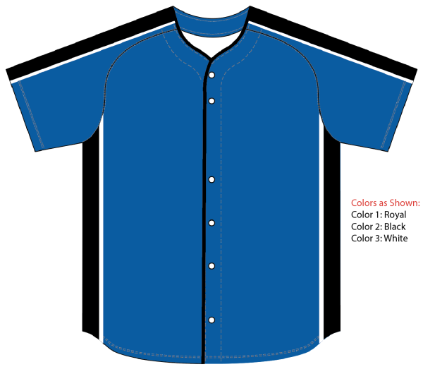 Sublimated Full Button Raglan Sleeve Baseball Jersey