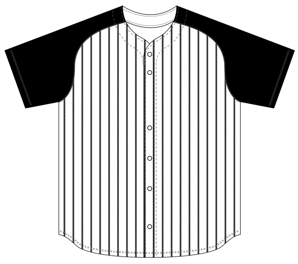 Sublimated Full Button Raglan Sleeve Baseball Jersey