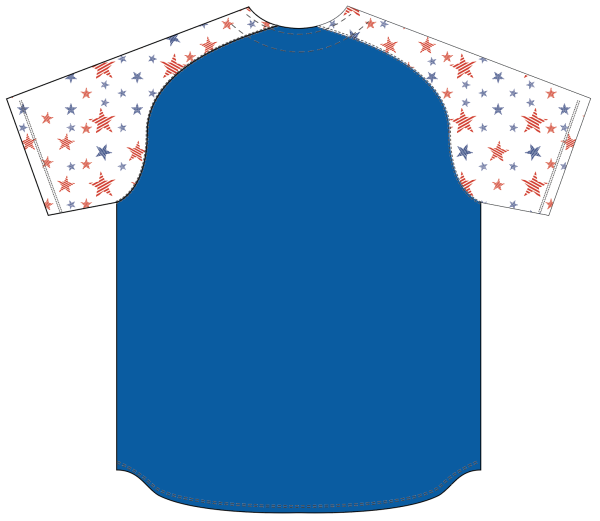Sublimated Full Button Raglan Sleeve Baseball Jersey