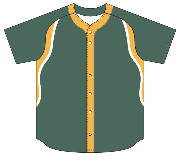 Sublimated Full Button Raglan Sleeve Baseball Jersey