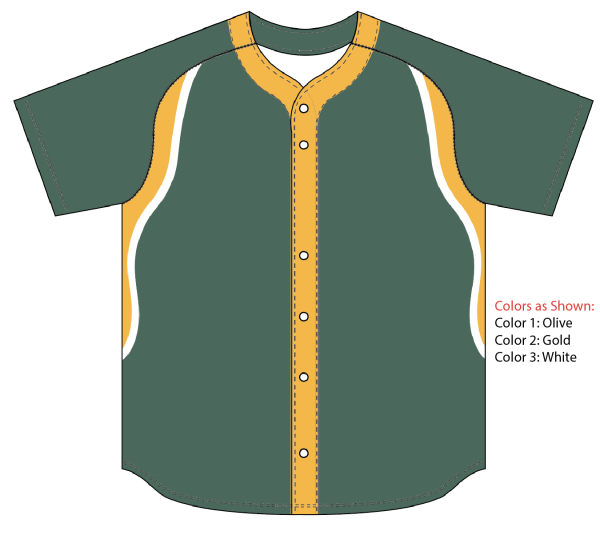 Sublimated Full Button Raglan Sleeve Baseball Jersey
