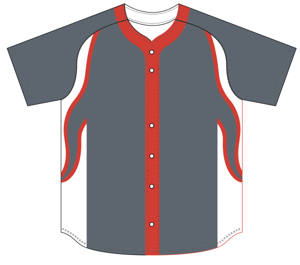 Sublimated Full Button Raglan Sleeve Baseball Jersey