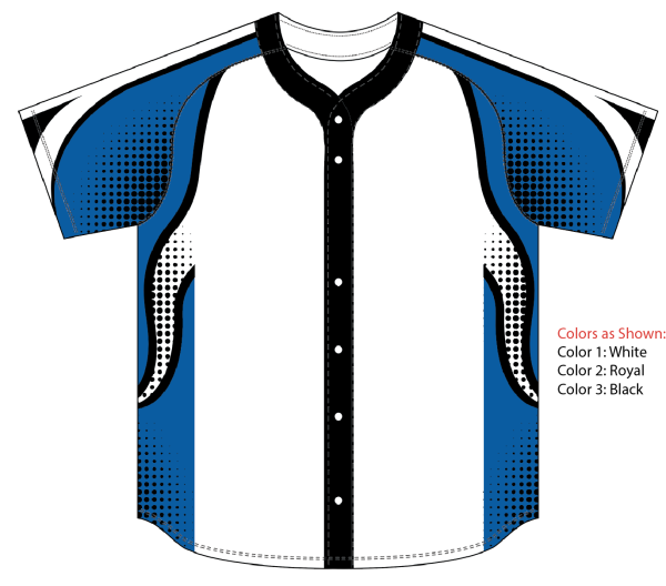 Sublimated Full Button Raglan Sleeve Baseball Jersey
