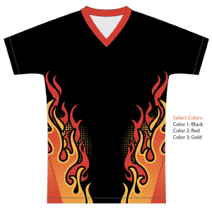 Sublimated Multi-Sport V-Neck T-Shirt