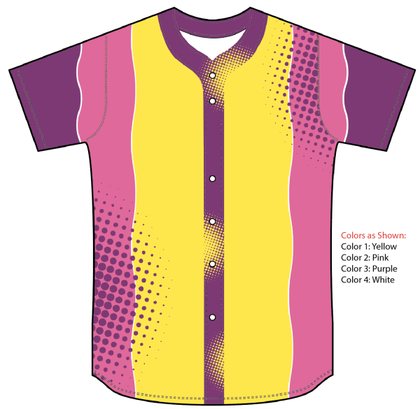 Sublimated Full Button Softball Jersey