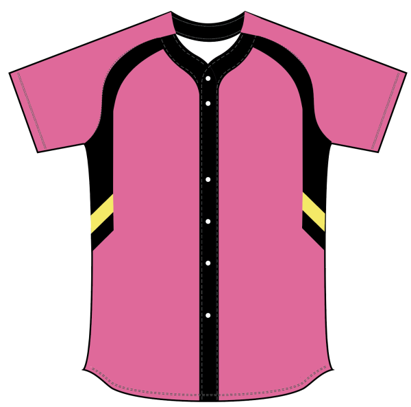 Sublimated Full Button Raglan Sleeve Softball Jersey