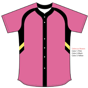 Sublimated Full Button Raglan Sleeve Softball Jersey