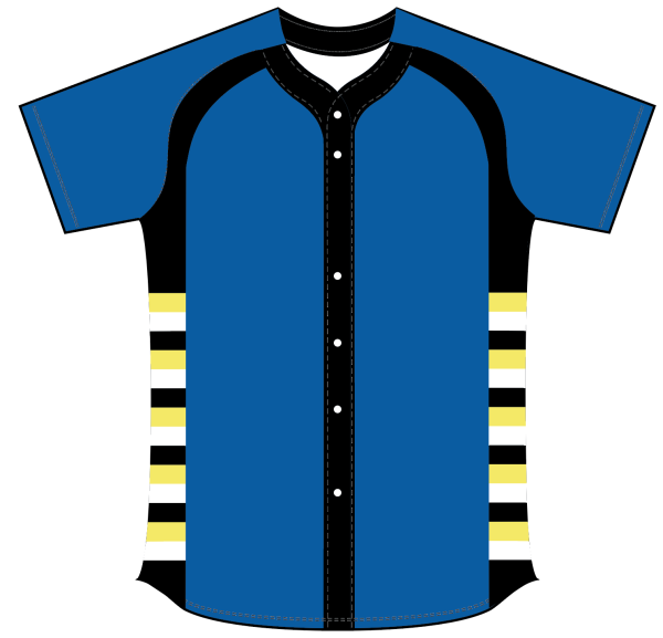 Sublimated Full Button Raglan Sleeve Softball Jersey