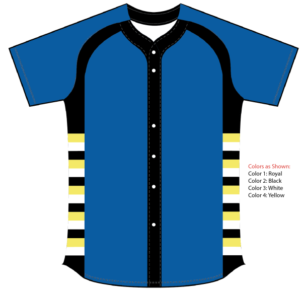 Sublimated Full Button Raglan Sleeve Softball Jersey