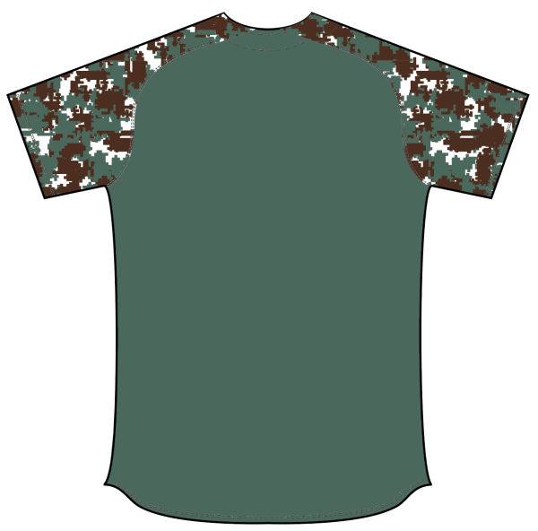 Sublimated Full Button Raglan Sleeve Softball Jersey