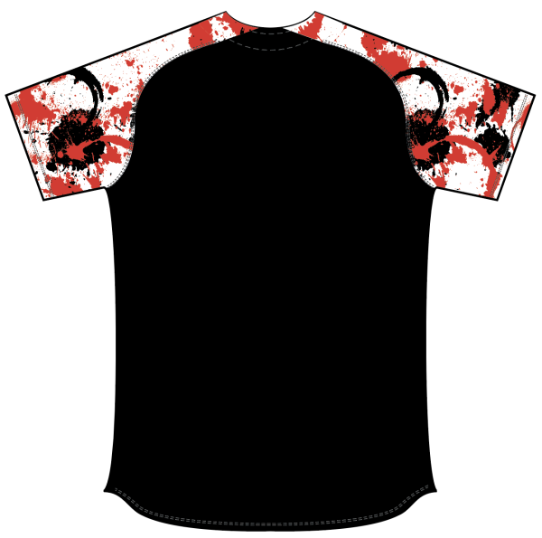 Sublimated Full Button Raglan Sleeve Softball Jersey