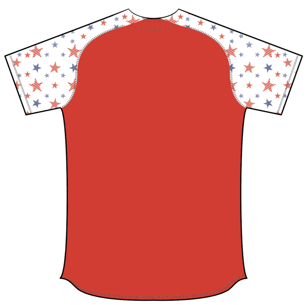 Sublimated Full Button Raglan Sleeve Softball Jersey