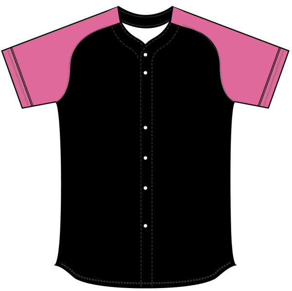 Sublimated Full Button Raglan Sleeve Softball Jersey